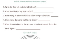Printable Sunday School Lesson On Noah s Ark Etsy