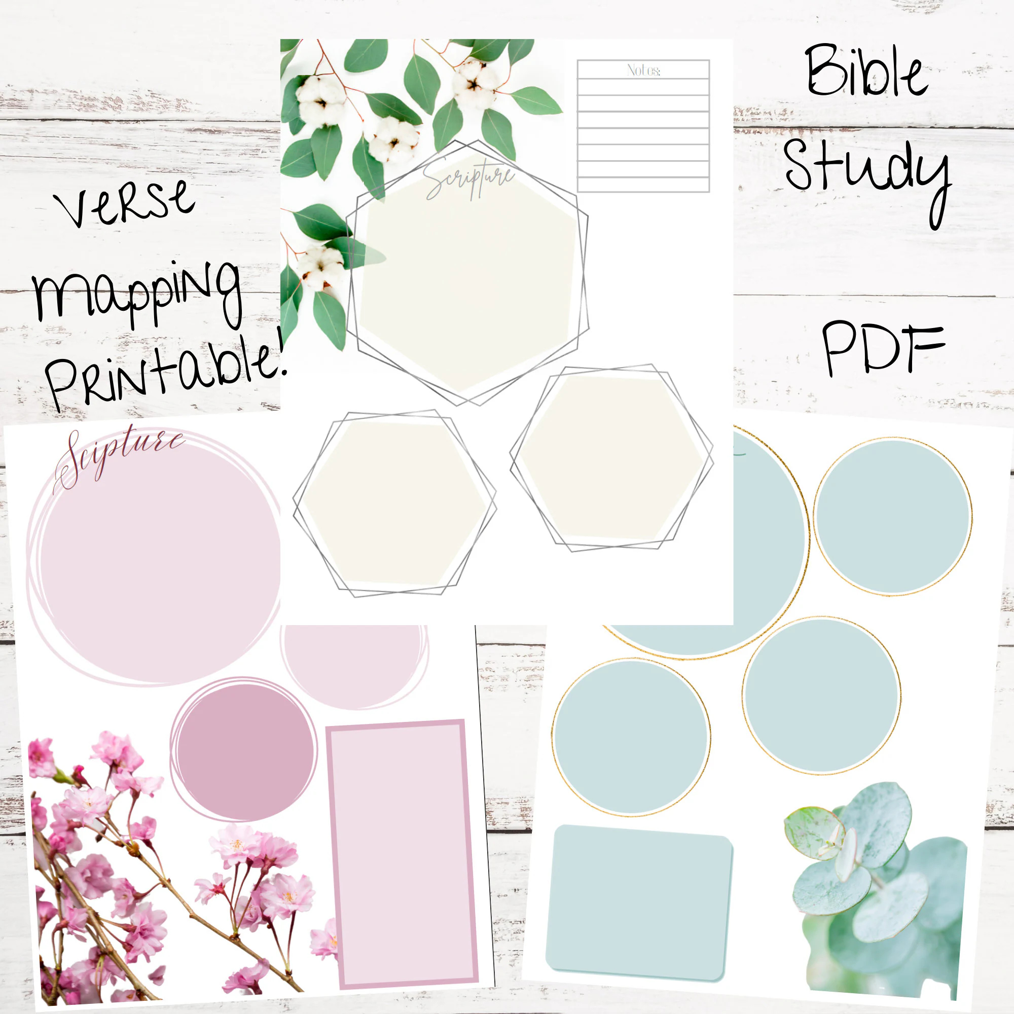 Printable Bible Study Verse Mapping