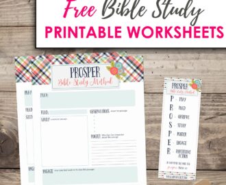 PROSPER Square FREE Printable Bible Study Method Arabah
