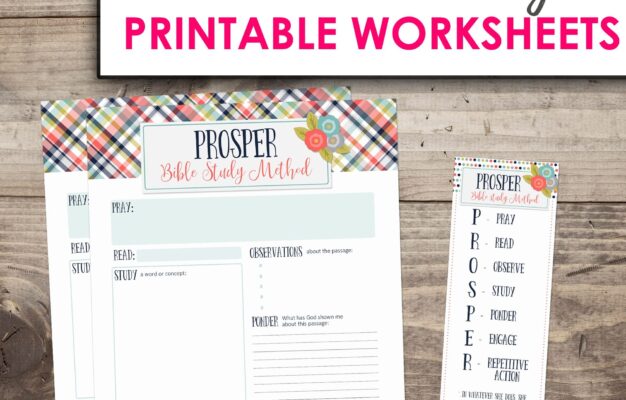 PROSPER Square FREE Printable Bible Study Method Arabah