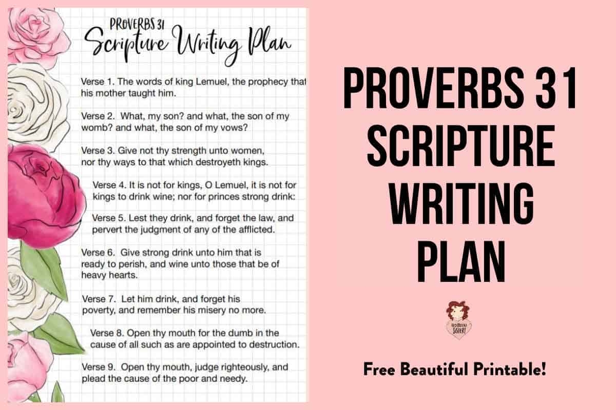 Proverbs 31 Women Free Scripture Writing Plan Hey Creative Sister