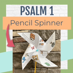 Psalm 1 Spring Pencil Spinner Craft Kids Bible Teacher