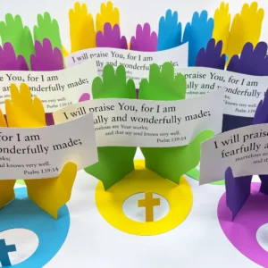 Psalm 139 14 Daily Devotional Colorful 3 D Punch Out Paper Bible Craft Kit 12 pack Multipurpose Copy Paper Printer Paper