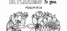 Psalm 19 14 Free Bible Verse Coloring Page The Hobson Homestead
