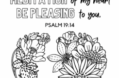 Psalm 19 14 Free Bible Verse Coloring Page The Hobson Homestead