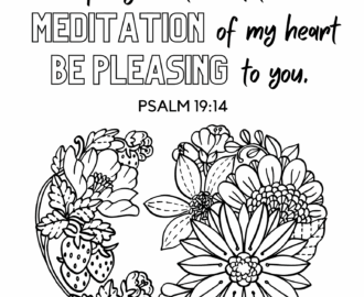 Psalm 19 14 Free Bible Verse Coloring Page The Hobson Homestead