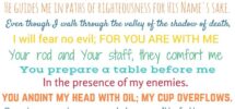 Psalm 23 Free Printable