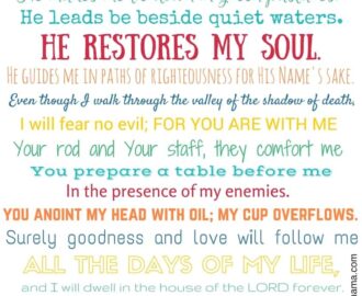 Psalm 23 Free Printable