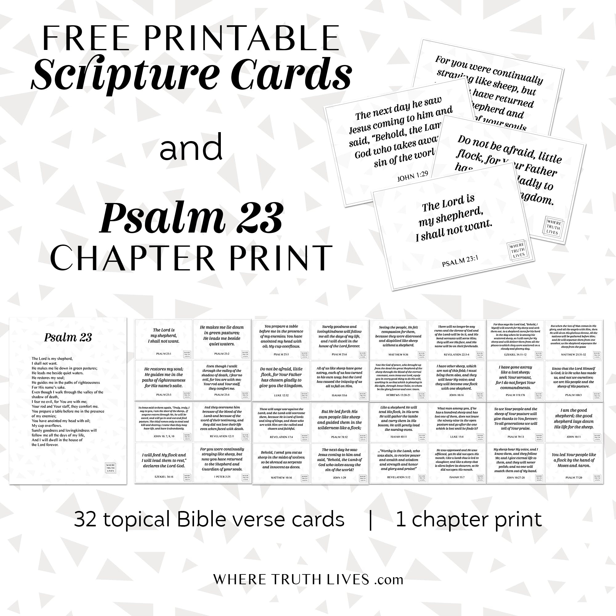 Free Printable Scripture Bible Cards