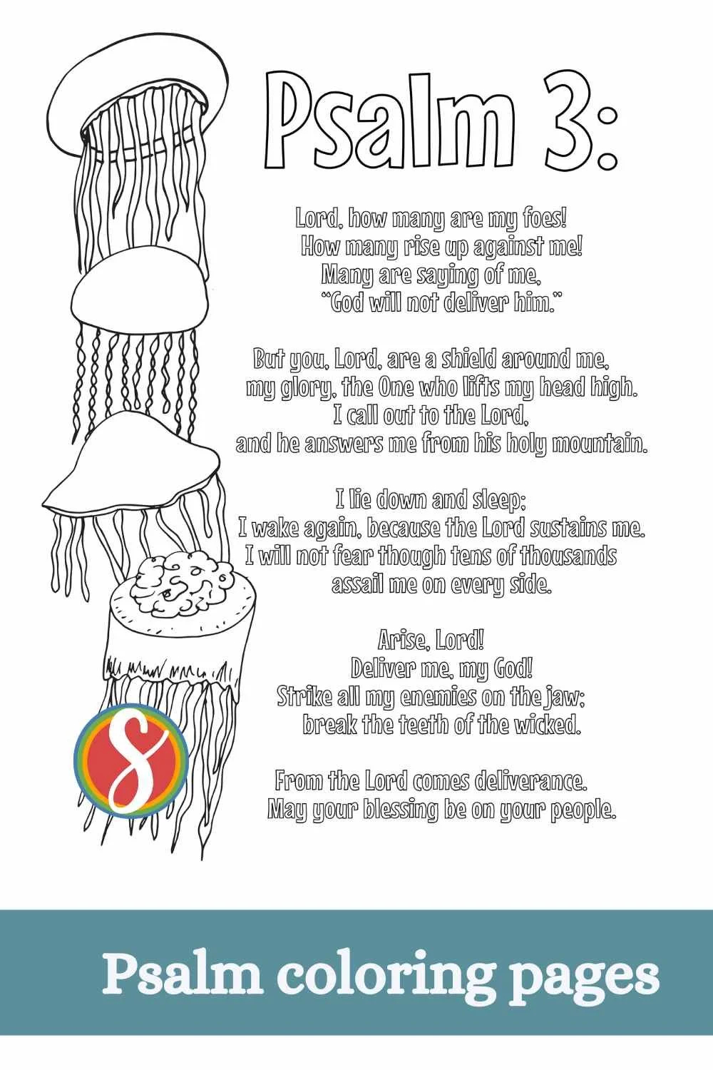 PSALMS 1 10 Free Coloring Stevie Doodles