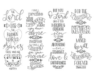 Psalms Color Your Own Bookmarks Set 1 Bible Journaling Scripture Digital Printable Christian Illustrated Faith Coloring INSTANT DOWNLOAD Etsy