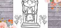 Queen Esther Coloring Page Free Printable