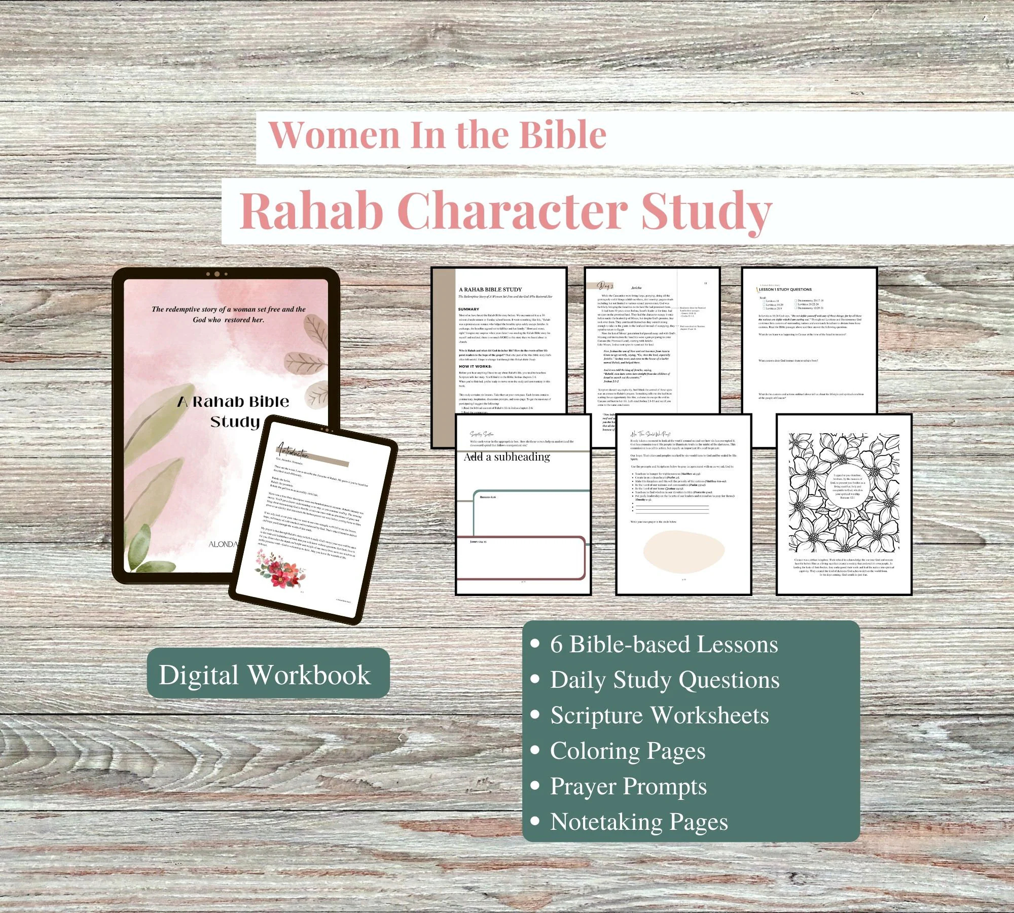 Rahab Bible Character Study Woman In The Bible Rahab Bible Study Womens Bible Study Women Of The Bible Small Group Bible Study Etsy