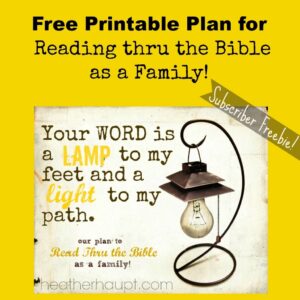 Read Through The Bible As A Family Printable Heather Haupt