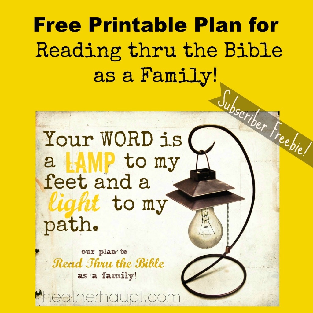 Read Through The Bible As A Family Printable Heather Haupt