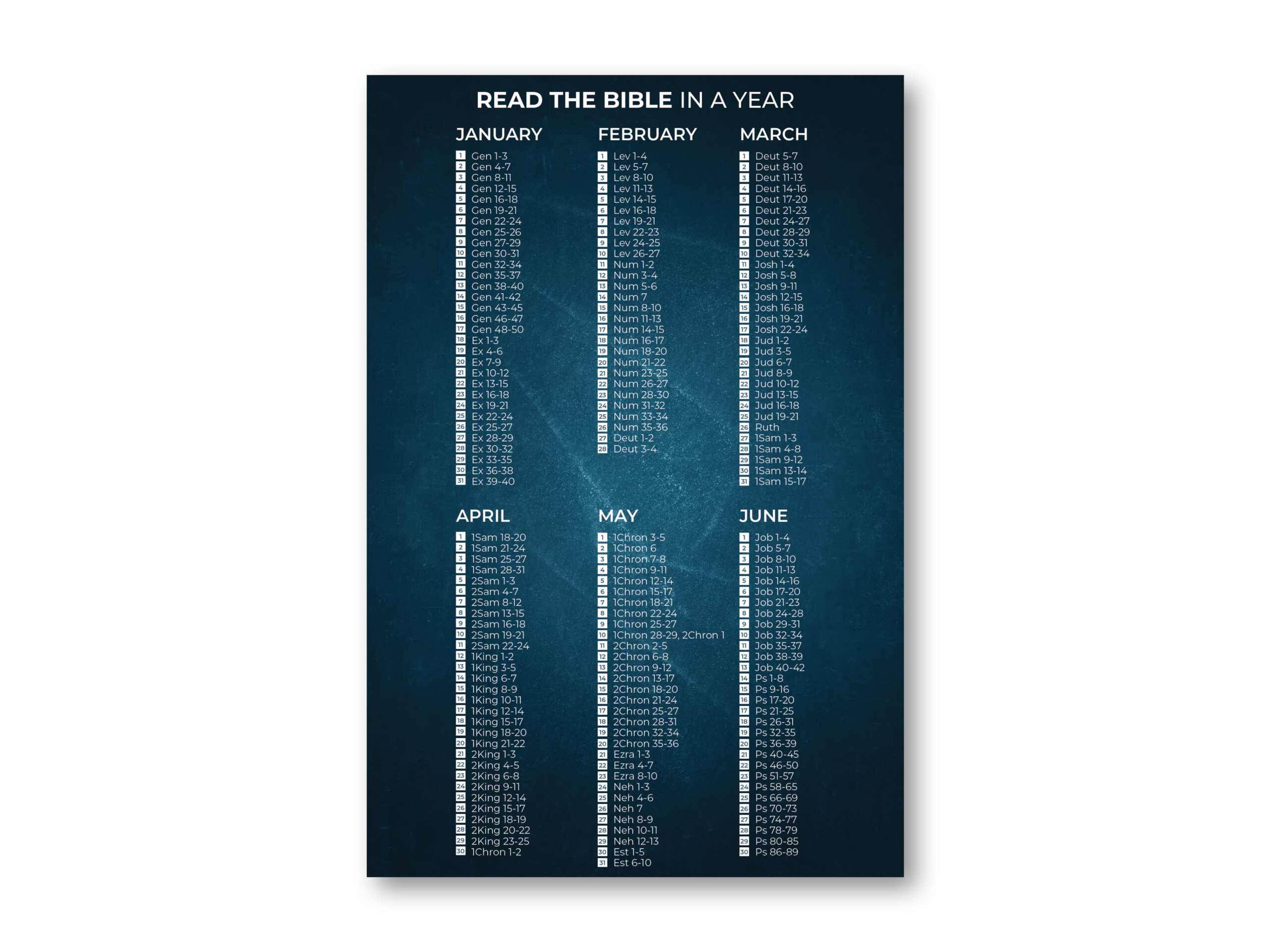 Read Your Bible Through In A Year The Light Print Company