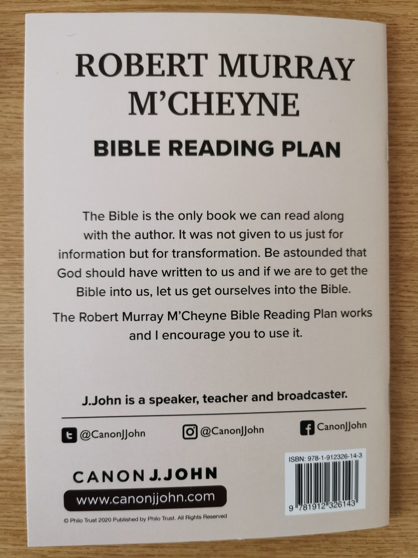 Robert Murray M Cheyne s Bible Reading Plan 9781912326143 Eden