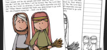 RUTH And NAOMI Bible Story Coloring Page Activity Sunday School Lesson Plan Bible Study Unit For Kids Old Testament For Kids Etsy
