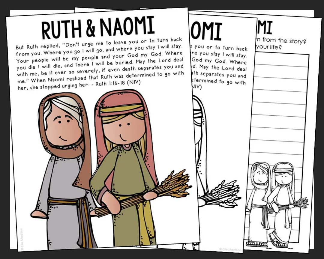Questionnaire About Ruth in the Bible Printable