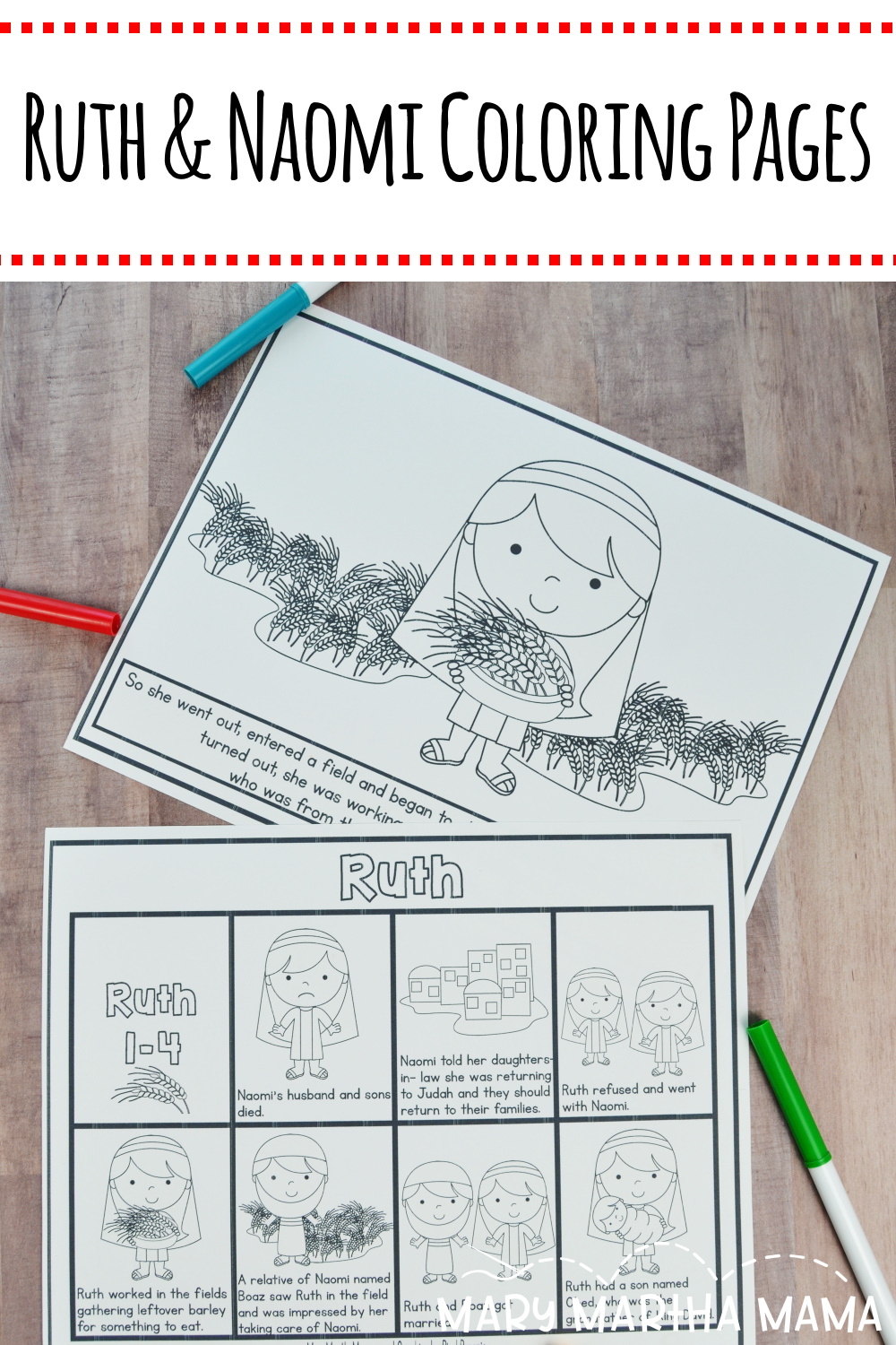Ruth Printable Bible Lesson for Children