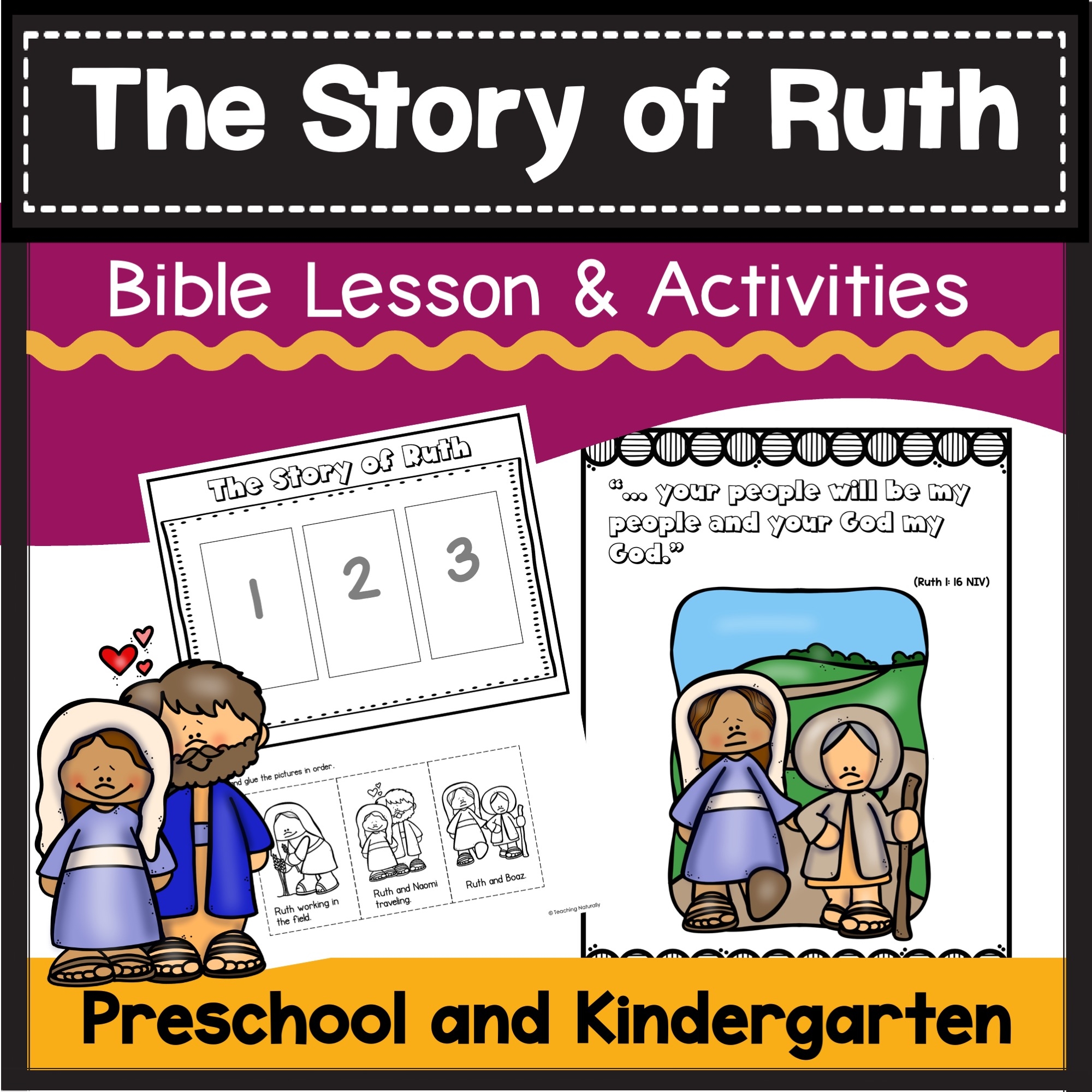 Ruth Bible Lesson And Activities Made By Teachers