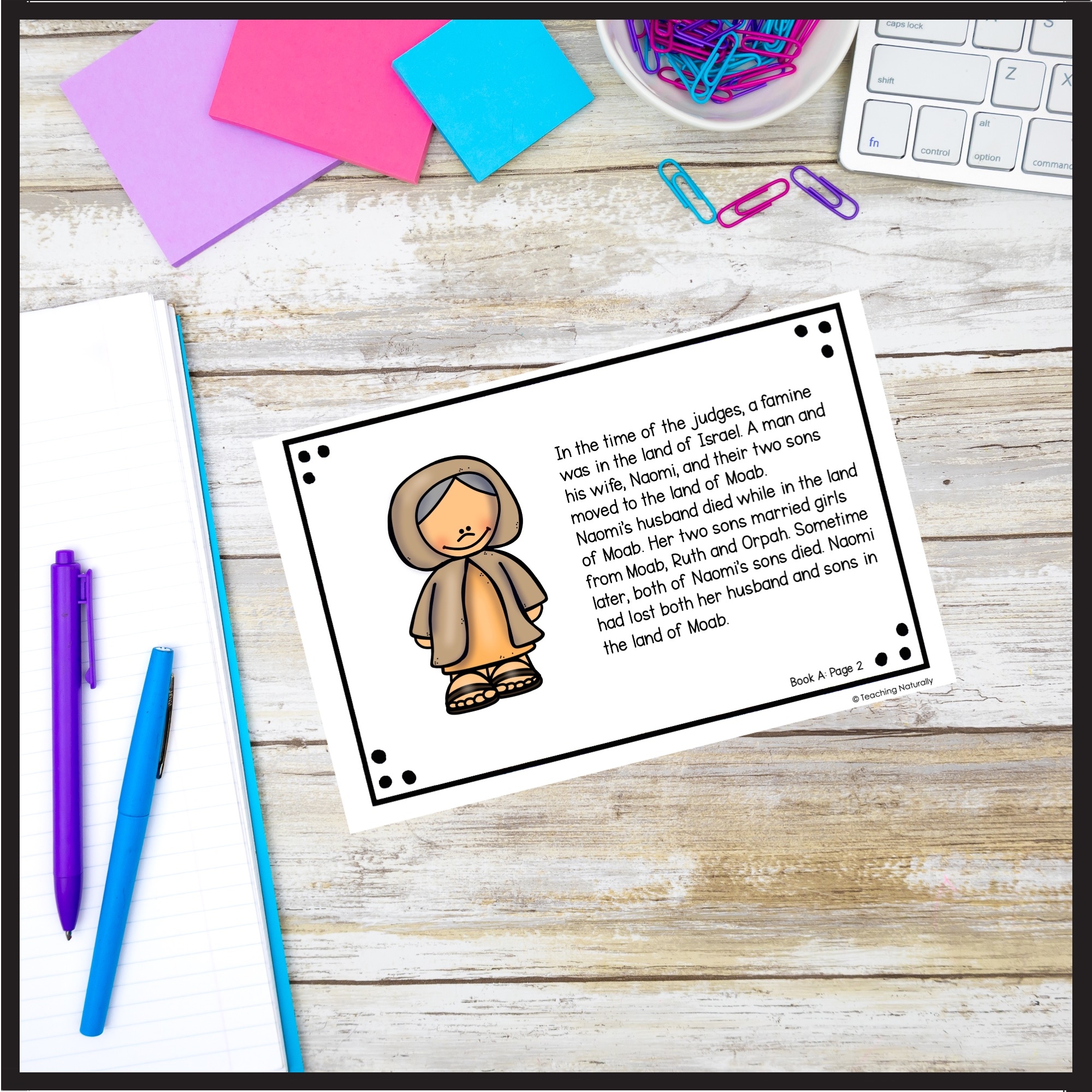 Ruth Bible Story Reader Printable Booklet Made By Teachers