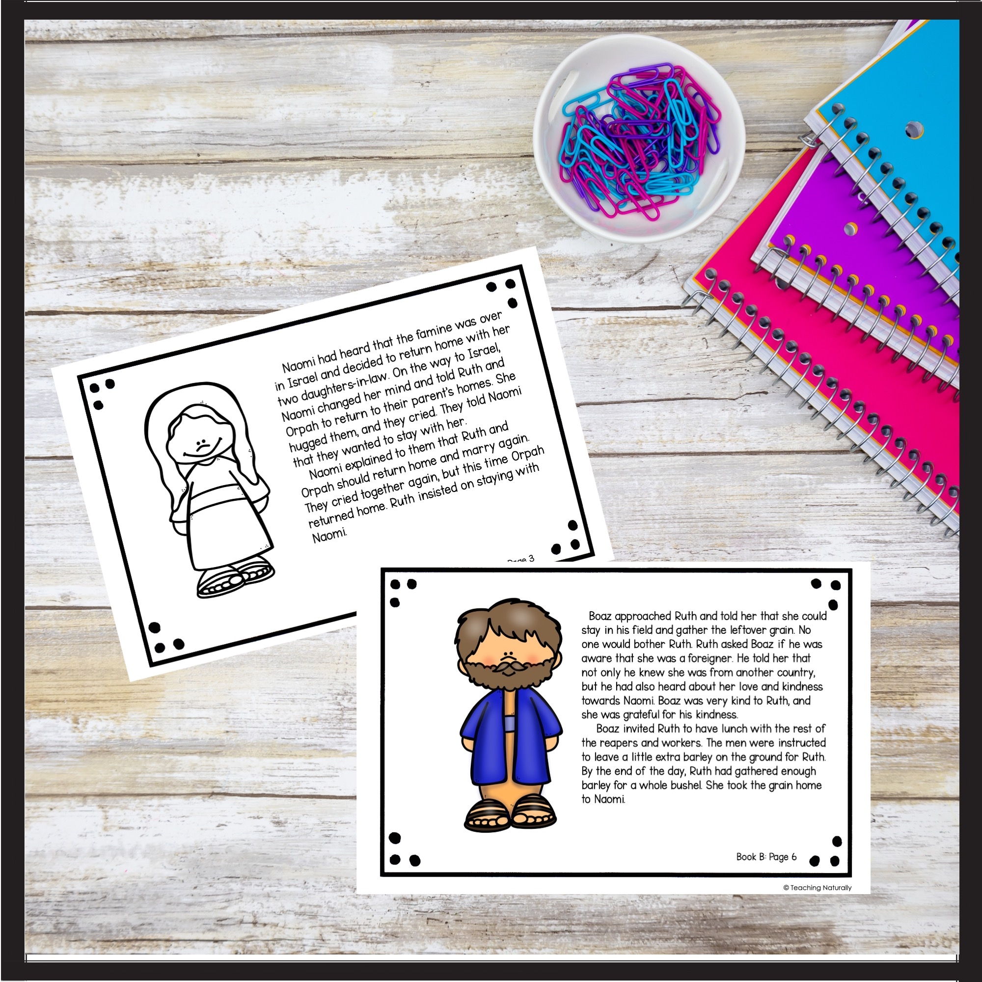 Ruth Bible Story Reader Printable Booklet Made By Teachers