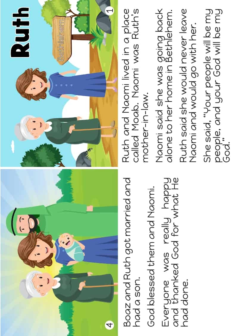 Bible Study Printable Example Based On Ruth