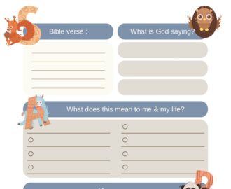 S O A P Note Bible Study For KIDS