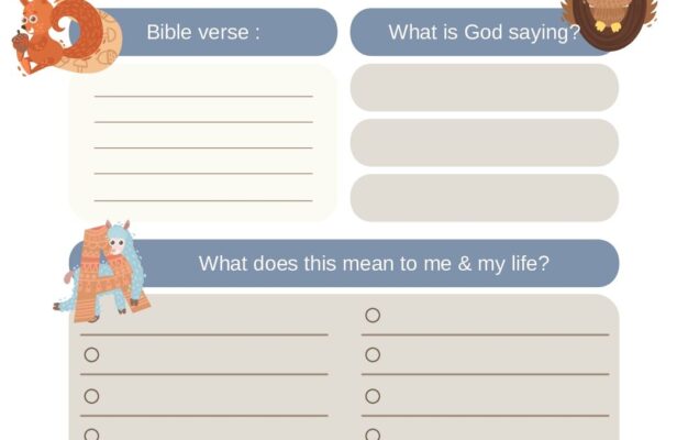 S O A P Note Bible Study For KIDS