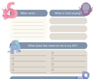 s o a p note bible study for kids