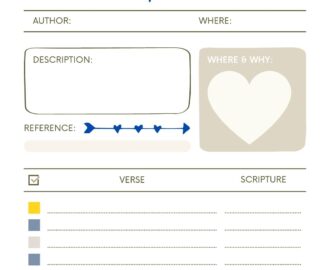 S O A P Note Bible Study Sheets For WOMEN