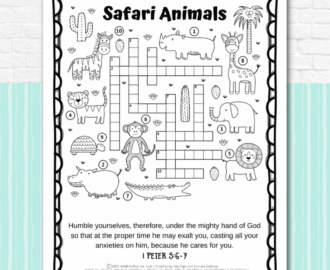 safari animals bible activity page kids bible teacher