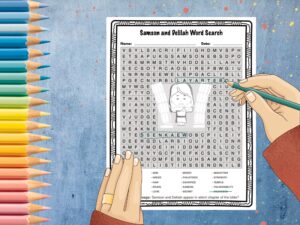 Samson And Delilah Word Search Bible Puzzle Activity Worksheet Made By Teachers
