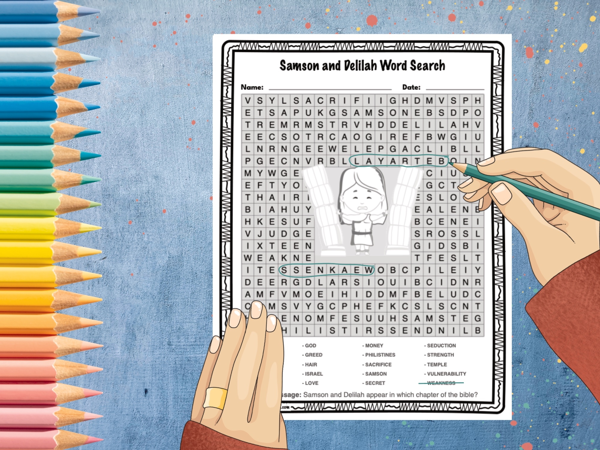 Complex Bible Word Search Printable