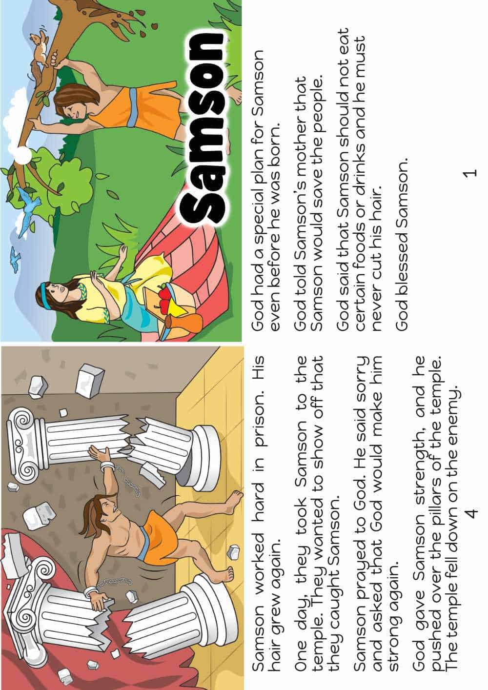 Samson Free Bible Lesson For Kids Trueway Kids