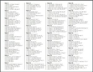 sandra s ark chronological bible reading plan