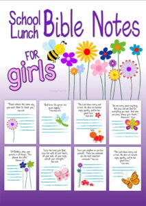 School Lunch Bible Notes For Girls Free Printable Printable Download Free