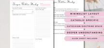 SCOPE Catholic Bible Study Printable Template Etsy