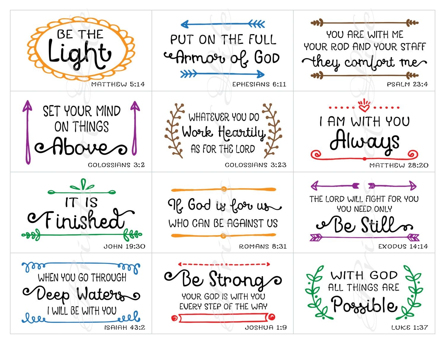 Printable Bible Verse Worksheets