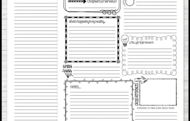 Scripture Study JOURNAL For HER PRINTABLE Worksheets Library