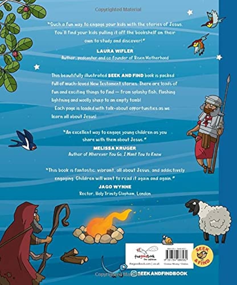 Seek And Find New Testament Bible Stories With Over 450 Things To Find And Count Fun Interactive Christian Book To Gift Kids Ages 2 5 Sarah Parker 9781784986582 Amazon Books