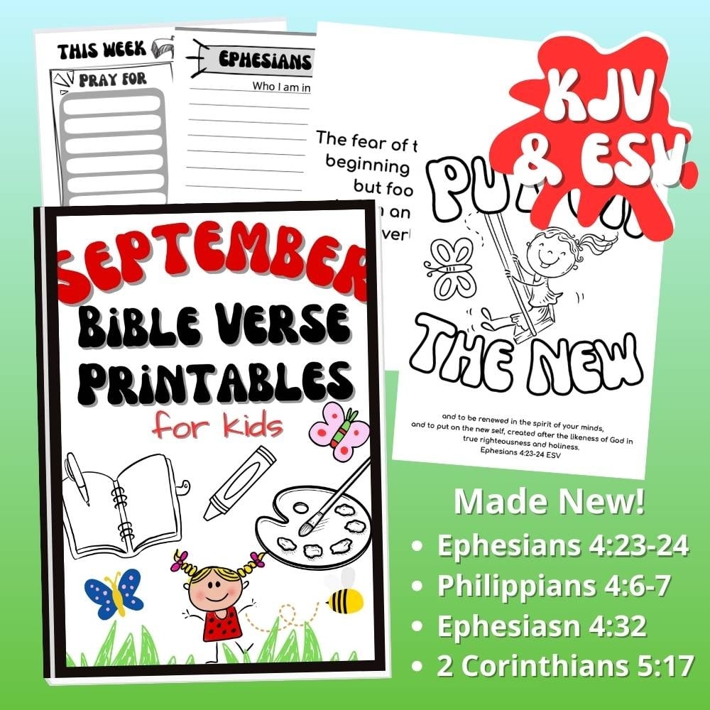 Kids Bible Study Printable