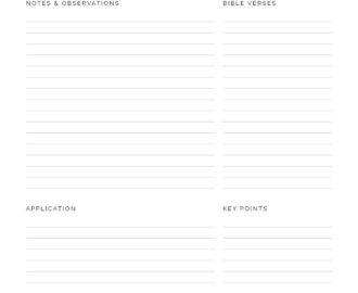Sermon Notes Neat And Tidy Design