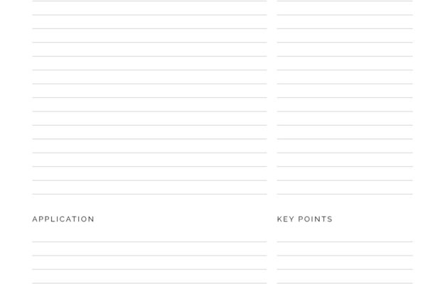 Sermon Notes Neat And Tidy Design