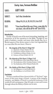 Sermon Outlines