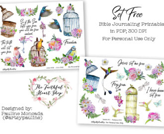 Set Free Bible Journaling Digital Download Printable Etsy
