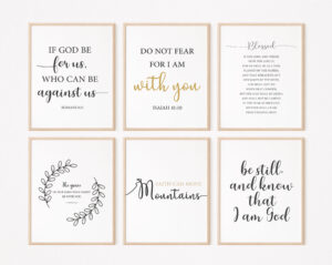 Set Of 6 Bible Verses Bundle Encouraging Bible Verses Set By MadeToMoveArt TheHungryJPEG