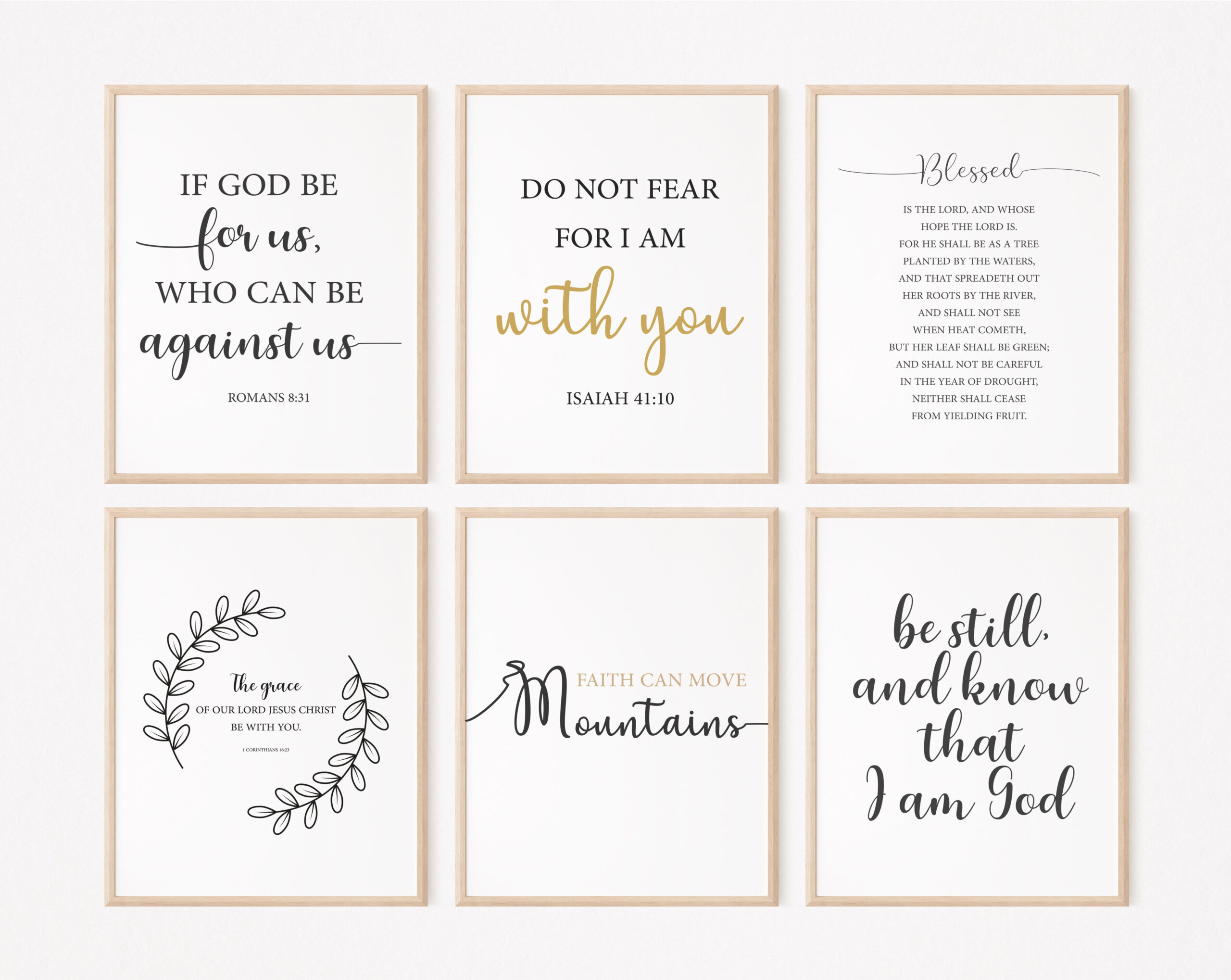Set Of 6 Bible Verses Bundle Encouraging Bible Verses Set By MadeToMoveArt TheHungryJPEG