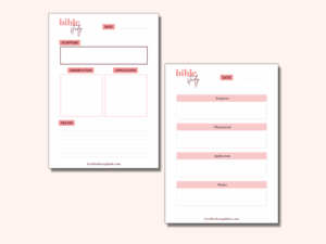 SOAP Bible Study Guide Printable For All Is Through Him